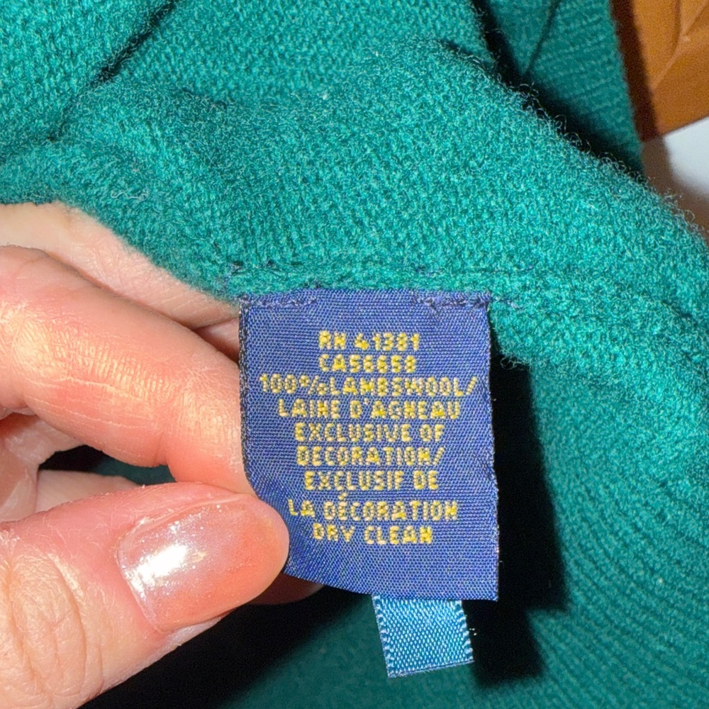 Polo by Ralph Lauren Men's Dark Green Crewneck Sweater - Picture 5 of 5